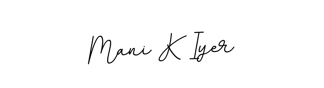 BallpointsItalic-DORy9 is a professional signature style that is perfect for those who want to add a touch of class to their signature. It is also a great choice for those who want to make their signature more unique. Get Mani K Iyer name to fancy signature for free. Mani K Iyer signature style 11 images and pictures png