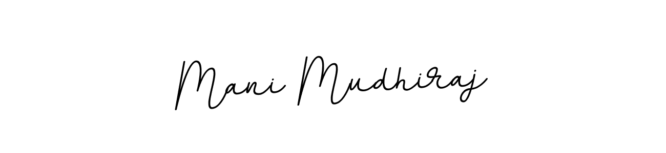 The best way (BallpointsItalic-DORy9) to make a short signature is to pick only two or three words in your name. The name Mani Mudhiraj include a total of six letters. For converting this name. Mani Mudhiraj signature style 11 images and pictures png