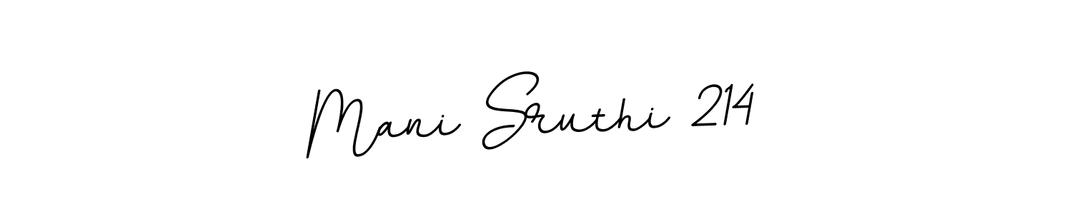 It looks lik you need a new signature style for name Mani Sruthi 214. Design unique handwritten (BallpointsItalic-DORy9) signature with our free signature maker in just a few clicks. Mani Sruthi 214 signature style 11 images and pictures png