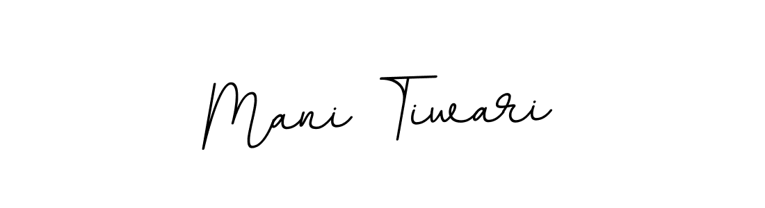 Use a signature maker to create a handwritten signature online. With this signature software, you can design (BallpointsItalic-DORy9) your own signature for name Mani Tiwari. Mani Tiwari signature style 11 images and pictures png