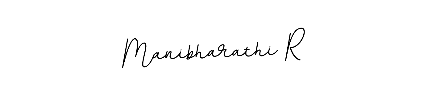 Make a beautiful signature design for name Manibharathi R. With this signature (BallpointsItalic-DORy9) style, you can create a handwritten signature for free. Manibharathi R signature style 11 images and pictures png