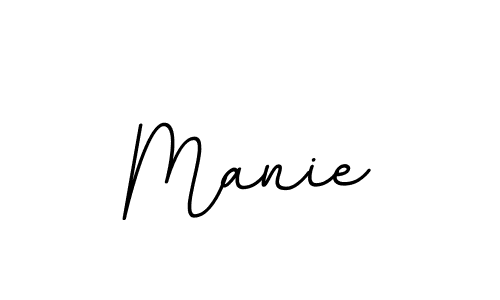 Design your own signature with our free online signature maker. With this signature software, you can create a handwritten (BallpointsItalic-DORy9) signature for name Manie. Manie signature style 11 images and pictures png