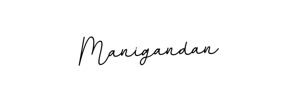 Make a beautiful signature design for name Manigandan. With this signature (BallpointsItalic-DORy9) style, you can create a handwritten signature for free. Manigandan signature style 11 images and pictures png