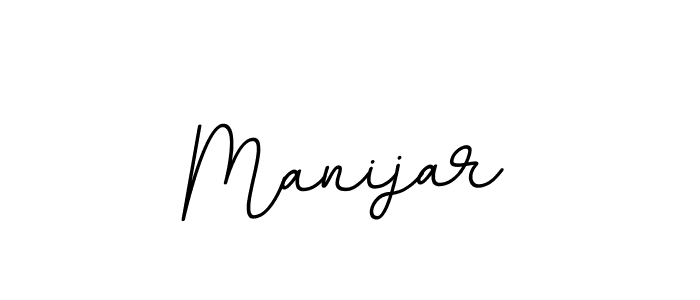 Design your own signature with our free online signature maker. With this signature software, you can create a handwritten (BallpointsItalic-DORy9) signature for name Manijar. Manijar signature style 11 images and pictures png