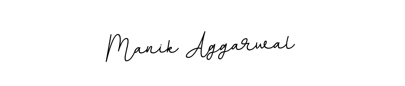 Use a signature maker to create a handwritten signature online. With this signature software, you can design (BallpointsItalic-DORy9) your own signature for name Manik Aggarwal. Manik Aggarwal signature style 11 images and pictures png