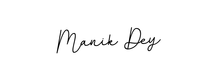 Create a beautiful signature design for name Manik Dey. With this signature (BallpointsItalic-DORy9) fonts, you can make a handwritten signature for free. Manik Dey signature style 11 images and pictures png