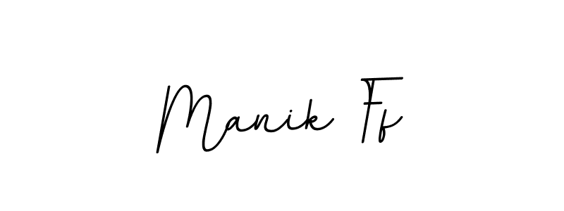 Make a beautiful signature design for name Manik Ff. With this signature (BallpointsItalic-DORy9) style, you can create a handwritten signature for free. Manik Ff signature style 11 images and pictures png
