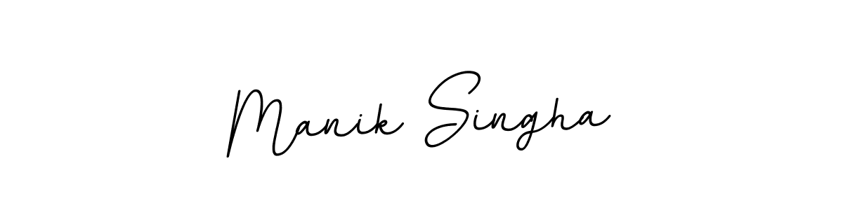 Manik Singha stylish signature style. Best Handwritten Sign (BallpointsItalic-DORy9) for my name. Handwritten Signature Collection Ideas for my name Manik Singha. Manik Singha signature style 11 images and pictures png