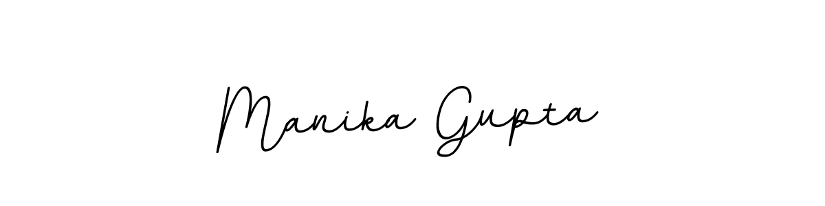 Create a beautiful signature design for name Manika Gupta. With this signature (BallpointsItalic-DORy9) fonts, you can make a handwritten signature for free. Manika Gupta signature style 11 images and pictures png