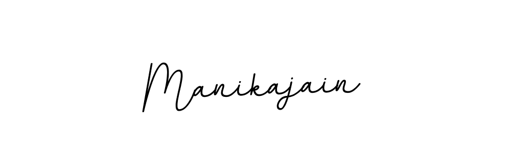 Create a beautiful signature design for name Manikajain. With this signature (BallpointsItalic-DORy9) fonts, you can make a handwritten signature for free. Manikajain signature style 11 images and pictures png