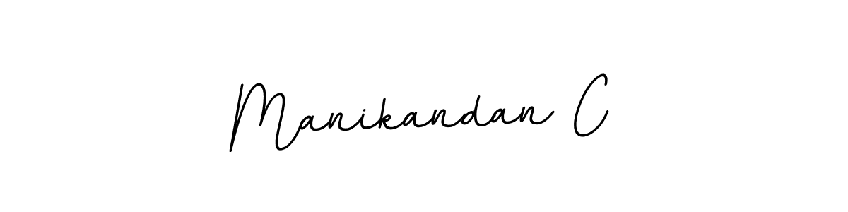 Design your own signature with our free online signature maker. With this signature software, you can create a handwritten (BallpointsItalic-DORy9) signature for name Manikandan C. Manikandan C signature style 11 images and pictures png