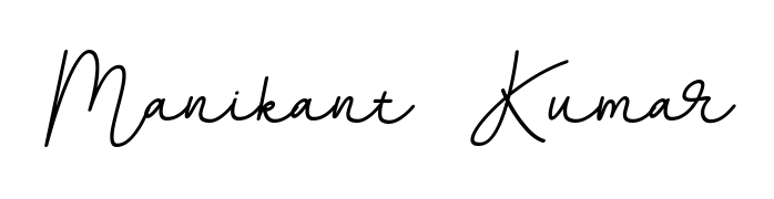 Generate high-definition signature styles for Manikant  Kumar. The BallpointsItalic-DORy9 typeface ensures crisp legibility and sophisticated design. Manikant  Kumar signature style 11 images and pictures png