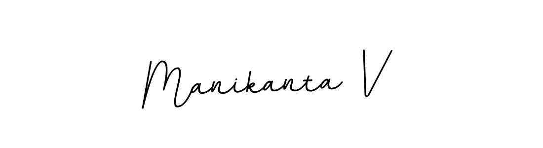 Make a beautiful signature design for name Manikanta V. With this signature (BallpointsItalic-DORy9) style, you can create a handwritten signature for free. Manikanta V signature style 11 images and pictures png