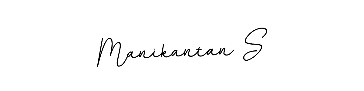 How to make Manikantan S name signature. Use BallpointsItalic-DORy9 style for creating short signs online. This is the latest handwritten sign. Manikantan S signature style 11 images and pictures png