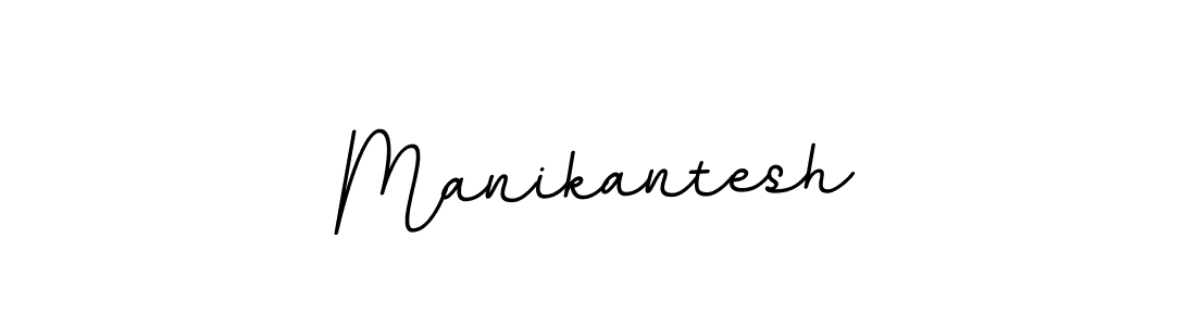 How to make Manikantesh name signature. Use BallpointsItalic-DORy9 style for creating short signs online. This is the latest handwritten sign. Manikantesh signature style 11 images and pictures png