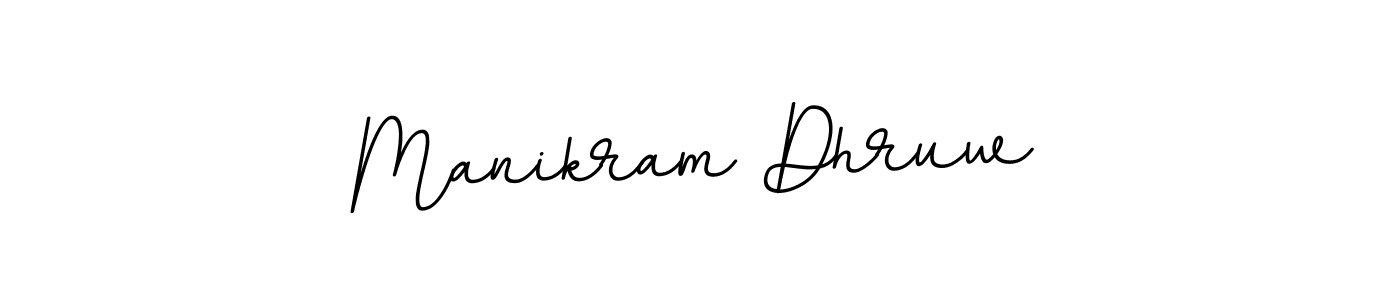 Use a signature maker to create a handwritten signature online. With this signature software, you can design (BallpointsItalic-DORy9) your own signature for name Manikram Dhruw. Manikram Dhruw signature style 11 images and pictures png