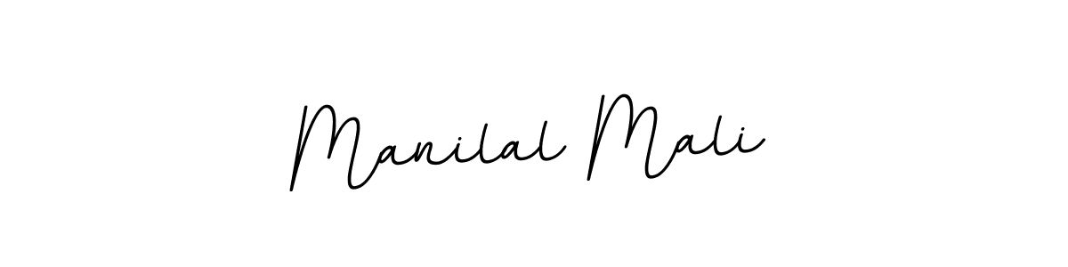 Make a beautiful signature design for name Manilal Mali. With this signature (BallpointsItalic-DORy9) style, you can create a handwritten signature for free. Manilal Mali signature style 11 images and pictures png