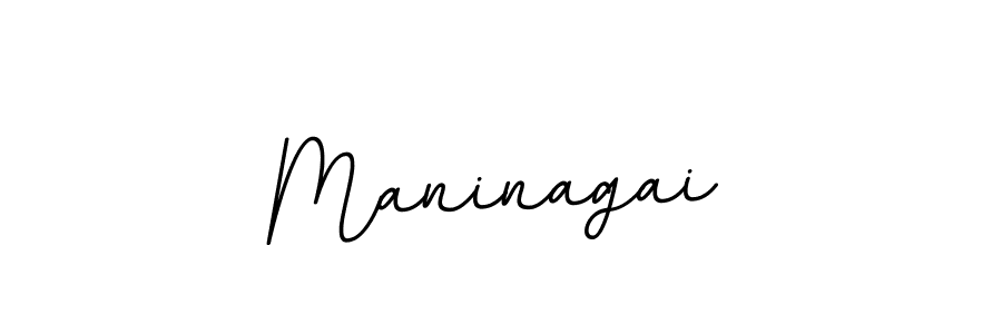 Design your own signature with our free online signature maker. With this signature software, you can create a handwritten (BallpointsItalic-DORy9) signature for name Maninagai. Maninagai signature style 11 images and pictures png