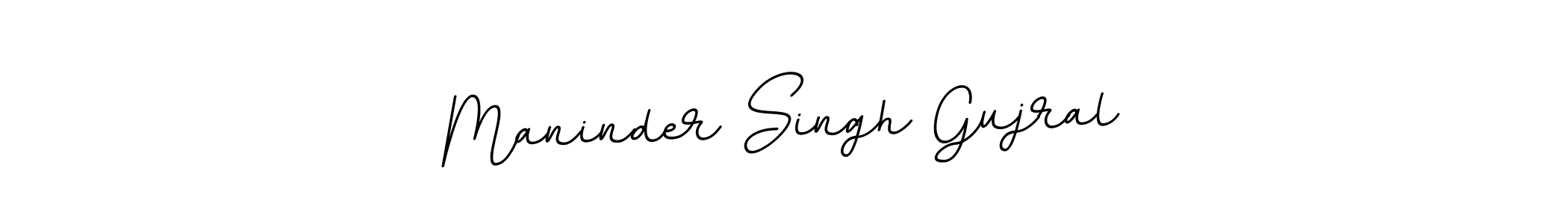 Create a beautiful signature design for name Maninder Singh Gujral. With this signature (BallpointsItalic-DORy9) fonts, you can make a handwritten signature for free. Maninder Singh Gujral signature style 11 images and pictures png