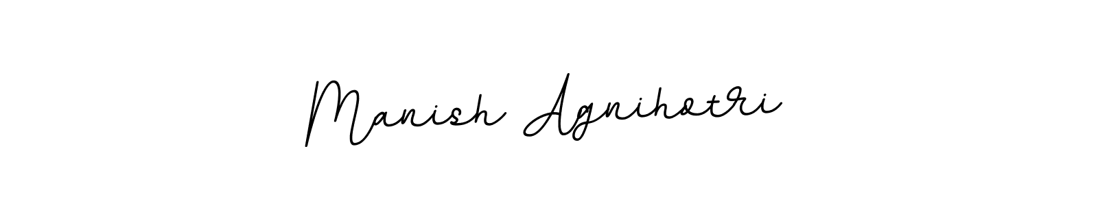 Manish Agnihotri stylish signature style. Best Handwritten Sign (BallpointsItalic-DORy9) for my name. Handwritten Signature Collection Ideas for my name Manish Agnihotri. Manish Agnihotri signature style 11 images and pictures png