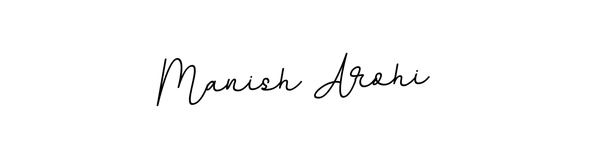 It looks lik you need a new signature style for name Manish Arohi. Design unique handwritten (BallpointsItalic-DORy9) signature with our free signature maker in just a few clicks. Manish Arohi signature style 11 images and pictures png