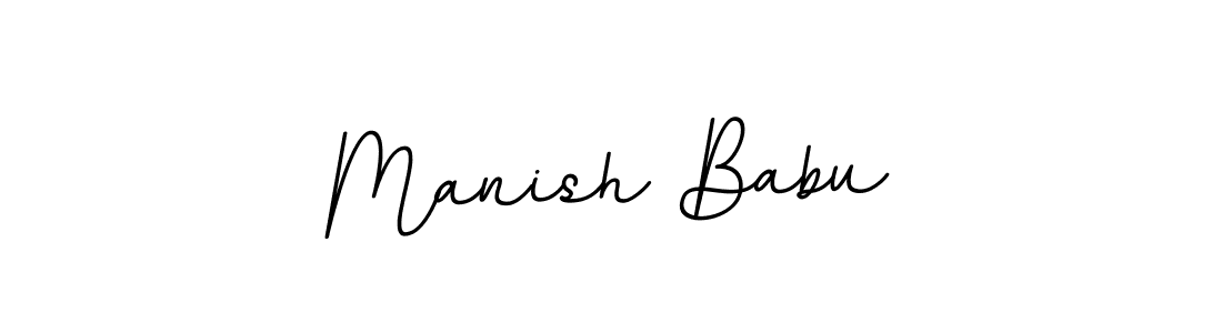 Make a beautiful signature design for name Manish Babu. With this signature (BallpointsItalic-DORy9) style, you can create a handwritten signature for free. Manish Babu signature style 11 images and pictures png