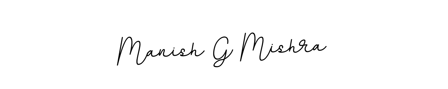 Manish G Mishra stylish signature style. Best Handwritten Sign (BallpointsItalic-DORy9) for my name. Handwritten Signature Collection Ideas for my name Manish G Mishra. Manish G Mishra signature style 11 images and pictures png