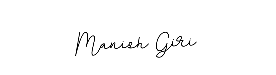 Manish Giri stylish signature style. Best Handwritten Sign (BallpointsItalic-DORy9) for my name. Handwritten Signature Collection Ideas for my name Manish Giri. Manish Giri signature style 11 images and pictures png