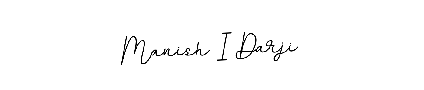 Make a beautiful signature design for name Manish I Darji. With this signature (BallpointsItalic-DORy9) style, you can create a handwritten signature for free. Manish I Darji signature style 11 images and pictures png