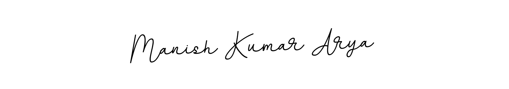 Design your own signature with our free online signature maker. With this signature software, you can create a handwritten (BallpointsItalic-DORy9) signature for name Manish Kumar Arya. Manish Kumar Arya signature style 11 images and pictures png