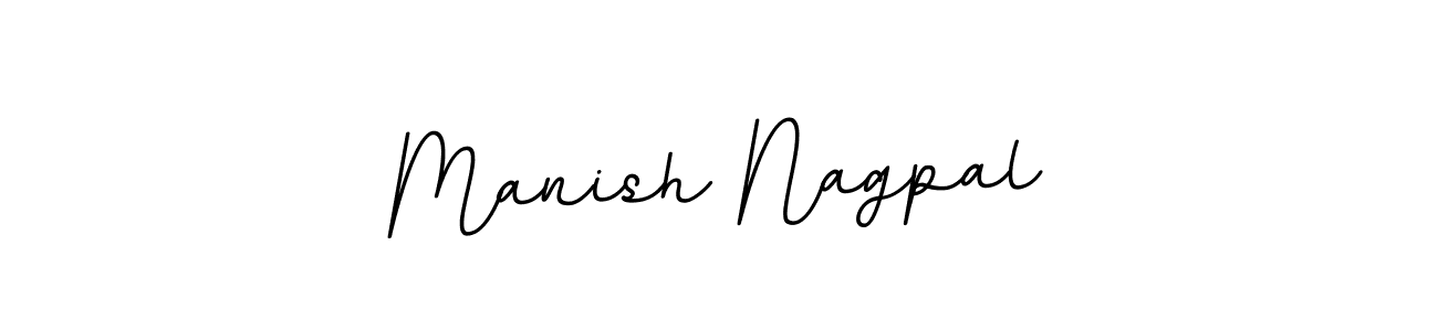 How to make Manish Nagpal name signature. Use BallpointsItalic-DORy9 style for creating short signs online. This is the latest handwritten sign. Manish Nagpal signature style 11 images and pictures png