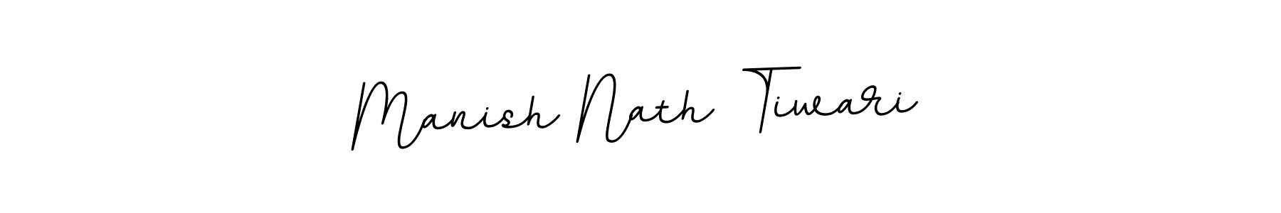 How to make Manish Nath Tiwari name signature. Use BallpointsItalic-DORy9 style for creating short signs online. This is the latest handwritten sign. Manish Nath Tiwari signature style 11 images and pictures png