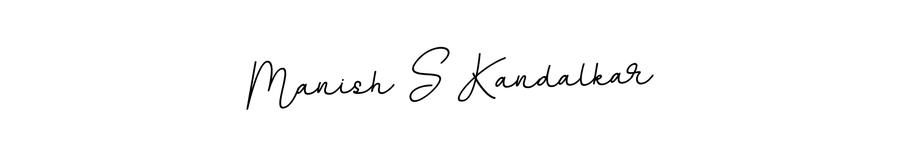 This is the best signature style for the Manish S Kandalkar name. Also you like these signature font (BallpointsItalic-DORy9). Mix name signature. Manish S Kandalkar signature style 11 images and pictures png