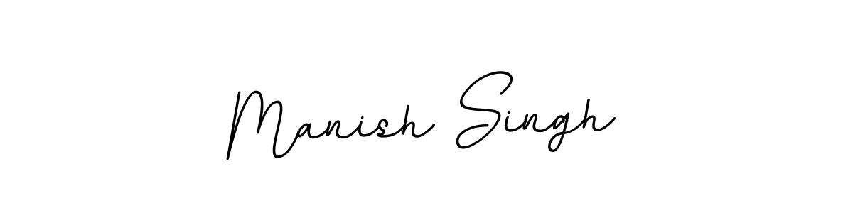 How to make Manish Singh name signature. Use BallpointsItalic-DORy9 style for creating short signs online. This is the latest handwritten sign. Manish Singh signature style 11 images and pictures png