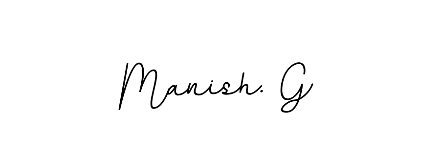 You should practise on your own different ways (BallpointsItalic-DORy9) to write your name (Manish. G) in signature. don't let someone else do it for you. Manish. G signature style 11 images and pictures png