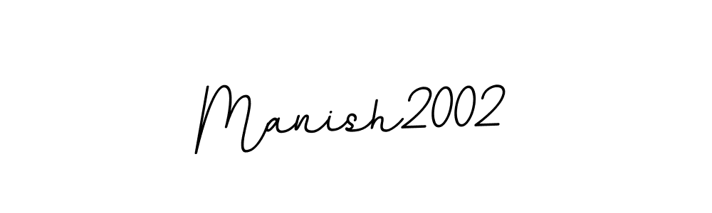 How to make Manish2002 name signature. Use BallpointsItalic-DORy9 style for creating short signs online. This is the latest handwritten sign. Manish2002 signature style 11 images and pictures png
