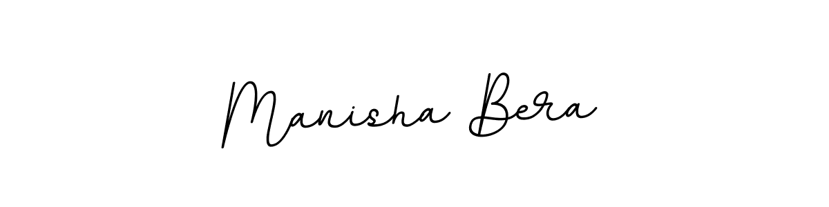 How to make Manisha Bera name signature. Use BallpointsItalic-DORy9 style for creating short signs online. This is the latest handwritten sign. Manisha Bera signature style 11 images and pictures png