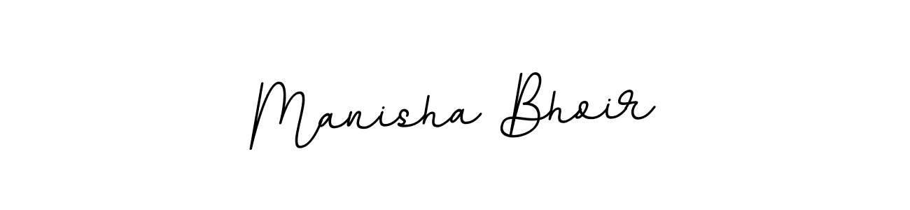 Use a signature maker to create a handwritten signature online. With this signature software, you can design (BallpointsItalic-DORy9) your own signature for name Manisha Bhoir. Manisha Bhoir signature style 11 images and pictures png