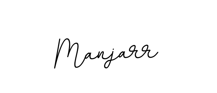 Use a signature maker to create a handwritten signature online. With this signature software, you can design (BallpointsItalic-DORy9) your own signature for name Manjarr. Manjarr signature style 11 images and pictures png