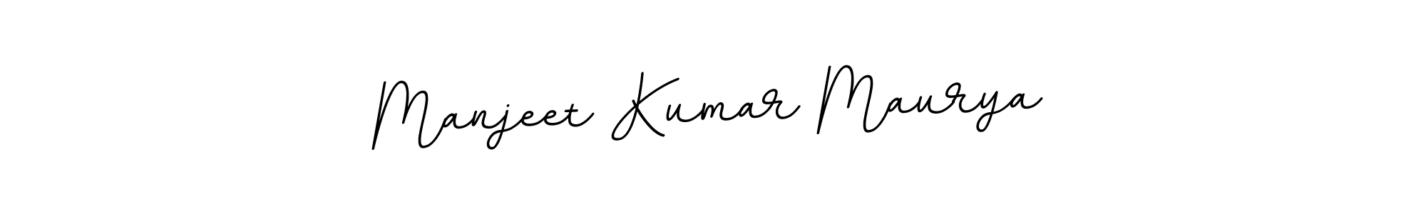 Use a signature maker to create a handwritten signature online. With this signature software, you can design (BallpointsItalic-DORy9) your own signature for name Manjeet Kumar Maurya. Manjeet Kumar Maurya signature style 11 images and pictures png