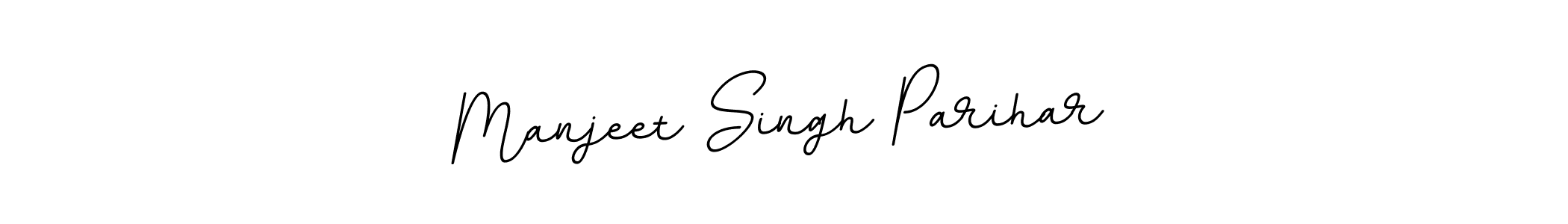 Make a beautiful signature design for name Manjeet Singh Parihar. With this signature (BallpointsItalic-DORy9) style, you can create a handwritten signature for free. Manjeet Singh Parihar signature style 11 images and pictures png