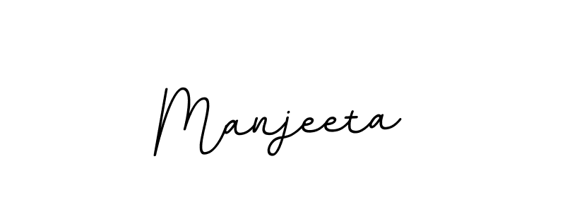 Make a beautiful signature design for name Manjeeta. With this signature (BallpointsItalic-DORy9) style, you can create a handwritten signature for free. Manjeeta signature style 11 images and pictures png
