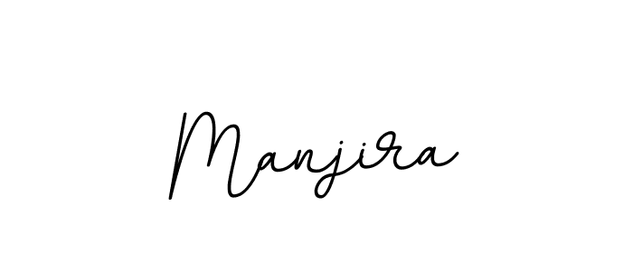 Design your own signature with our free online signature maker. With this signature software, you can create a handwritten (BallpointsItalic-DORy9) signature for name Manjira. Manjira signature style 11 images and pictures png