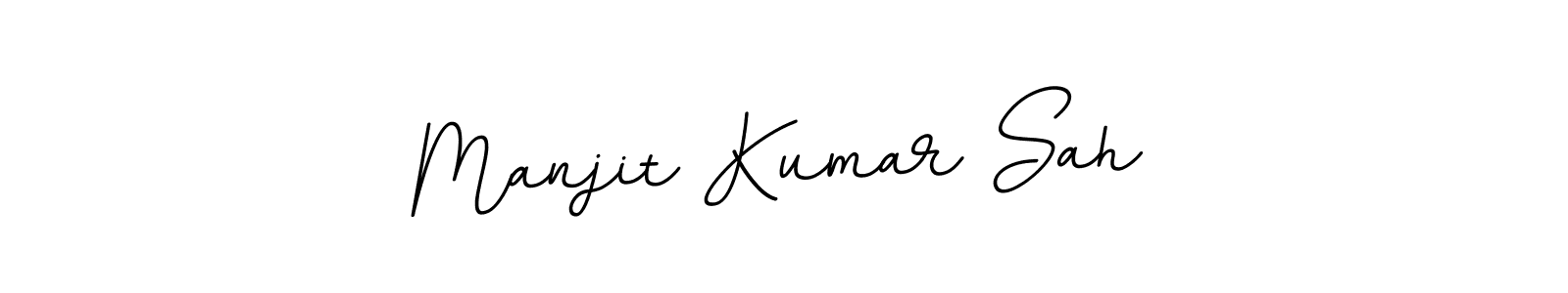 Create a beautiful signature design for name Manjit Kumar Sah. With this signature (BallpointsItalic-DORy9) fonts, you can make a handwritten signature for free. Manjit Kumar Sah signature style 11 images and pictures png