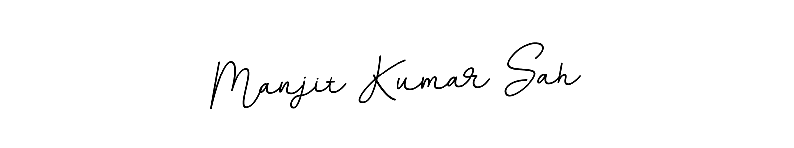 Create a beautiful signature design for name Manjit Kumar Sah. With this signature (BallpointsItalic-DORy9) fonts, you can make a handwritten signature for free. Manjit Kumar Sah signature style 11 images and pictures png