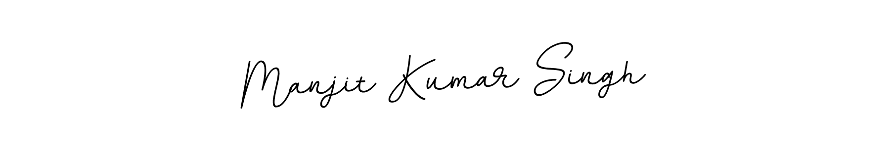 Make a beautiful signature design for name Manjit Kumar Singh. With this signature (BallpointsItalic-DORy9) style, you can create a handwritten signature for free. Manjit Kumar Singh signature style 11 images and pictures png