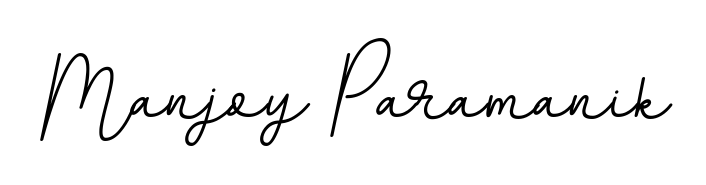 Master the art of signing with Manjoy Paramanik written in fluent BallpointsItalic-DORy9 script. A great template to practice and refine your handwriting. Manjoy Paramanik signature style 11 images and pictures png