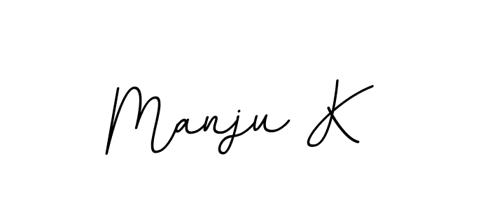 It looks lik you need a new signature style for name Manju K. Design unique handwritten (BallpointsItalic-DORy9) signature with our free signature maker in just a few clicks. Manju K signature style 11 images and pictures png