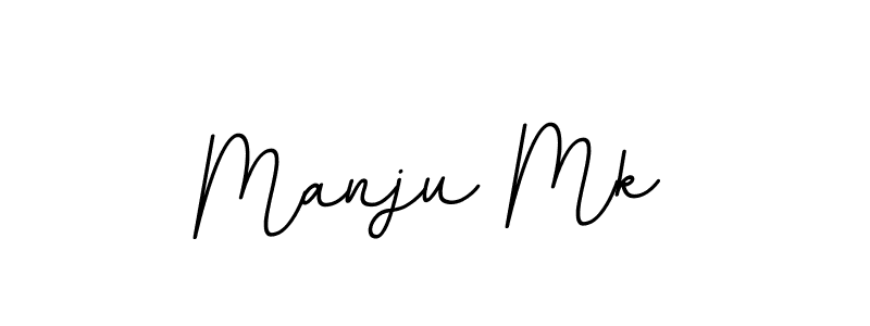 Design your own signature with our free online signature maker. With this signature software, you can create a handwritten (BallpointsItalic-DORy9) signature for name Manju Mk. Manju Mk signature style 11 images and pictures png