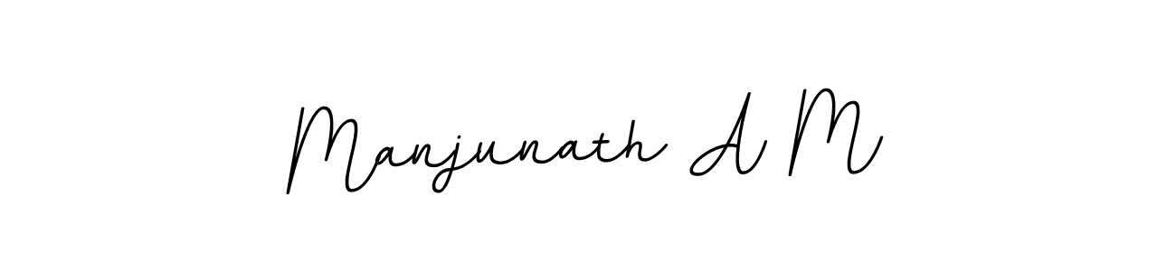 How to make Manjunath A M signature? BallpointsItalic-DORy9 is a professional autograph style. Create handwritten signature for Manjunath A M name. Manjunath A M signature style 11 images and pictures png